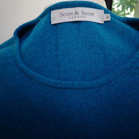 VGUC SCOTT & SCOTT LONDON Cashmere Sweater Sz M - Picture 7 of 8